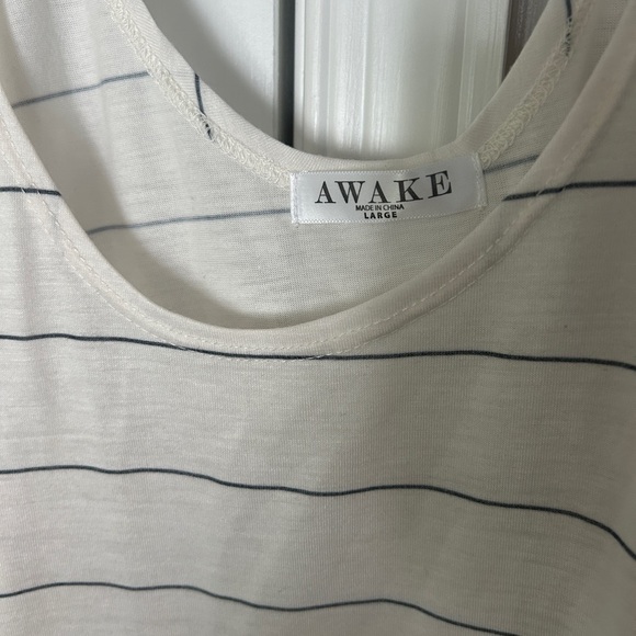 Women Awake Striped Tank Top Large NWT - Picture 2 of 9